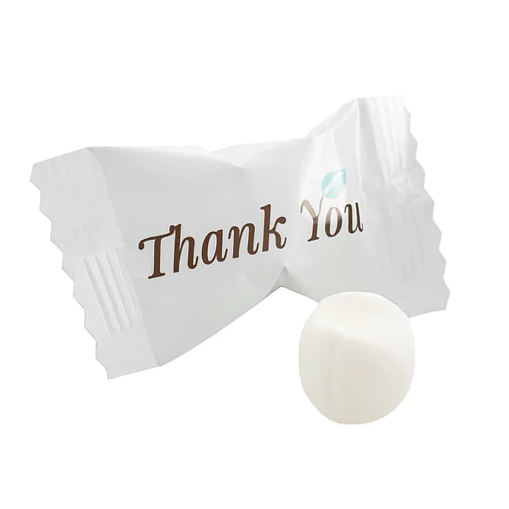 Thank You Wrapped Butter Mint Bulk: 1000-Piece Case