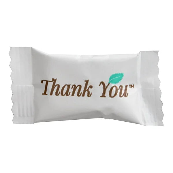 Thank You Wrapped Butter Mint Bulk: 1000-Piece Case