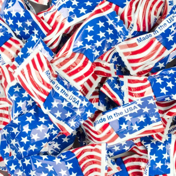 American Flag Wrapped Butter Mint: 1000-Piece Case