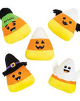 Halloween Candy Corn Plush Assortment Bulk: 96-Piece Case