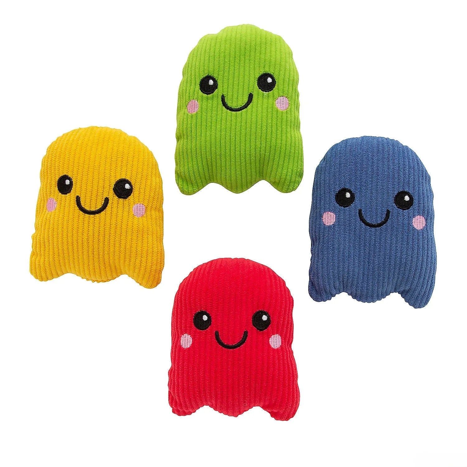 Corduroy Halloween Stuffed Ghosts: 12-Piece Bag