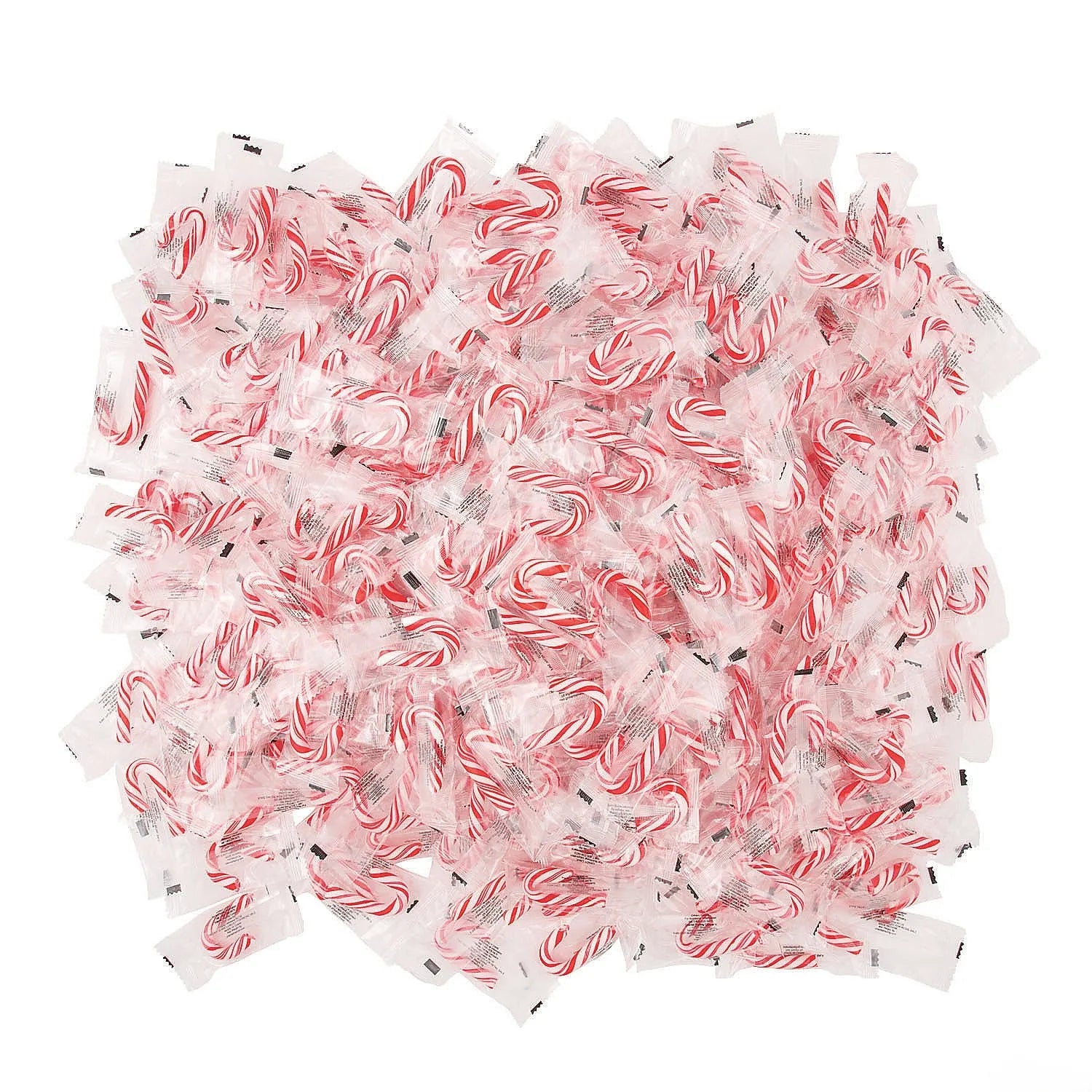 Mini Peppermint Wrapped Candy Canes Bulk: 900-Piece Case