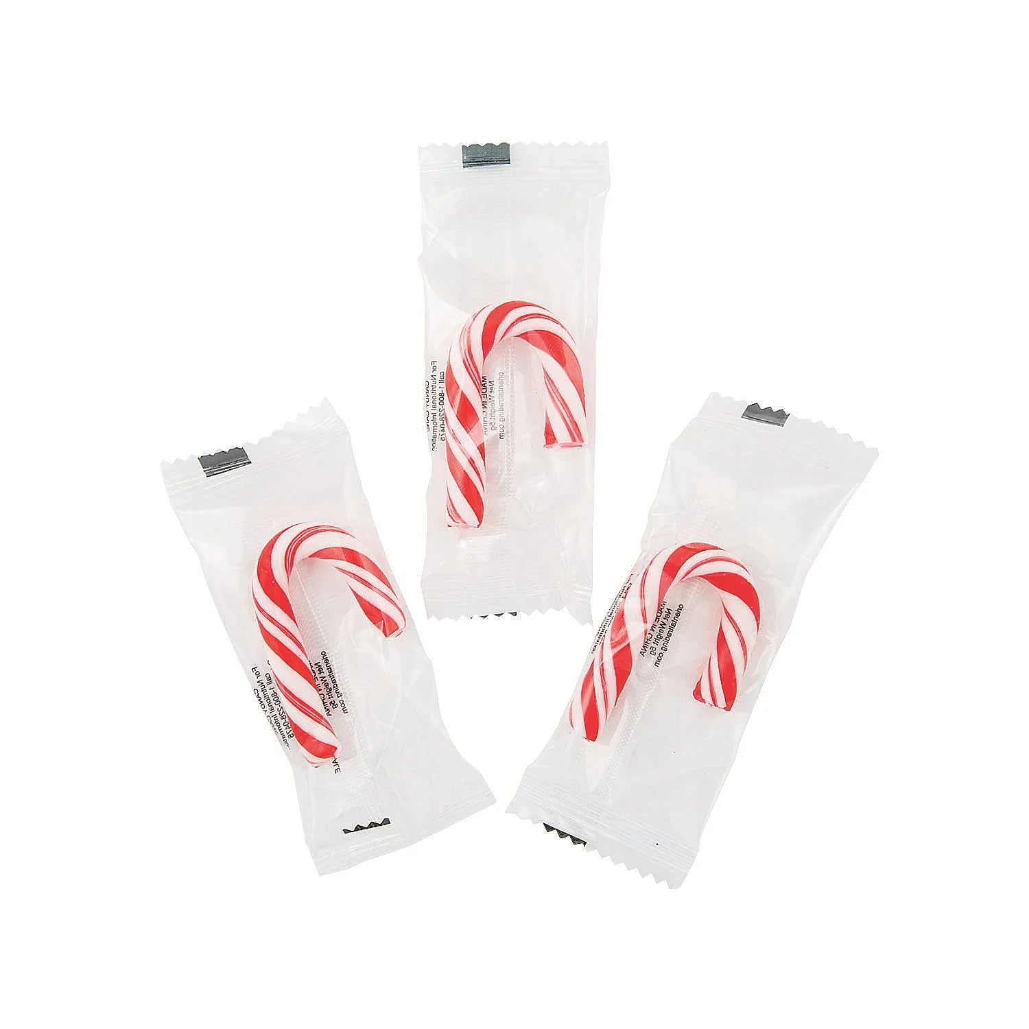 Mini Peppermint Wrapped Candy Canes Bulk: 900-Piece Case