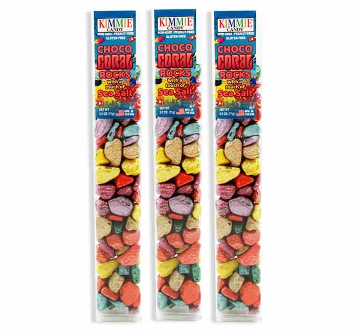 Chocolate Rocks 2.5-Ounce Tubes - Coral Rocks: 24-Piece Box