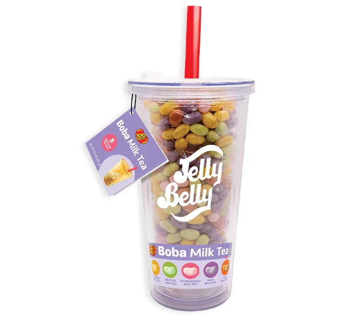 Jelly Belly Boba Milk Tea Large Gift Cup: 12-Piece Case