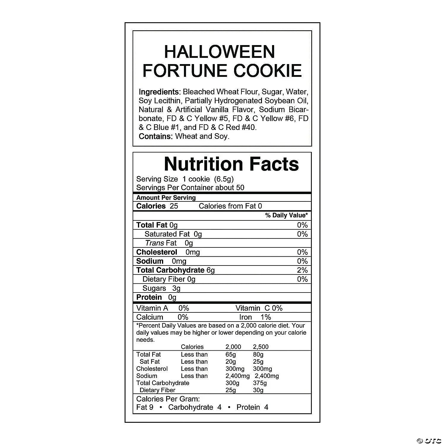 Halloween Fortune Cookies: 50-Piece Box