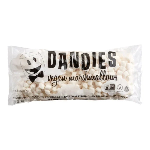 Dandies Vegan Mini White Marshmallows: 15LB Case