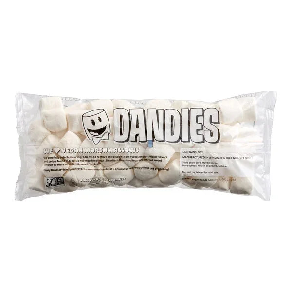 Dandies Vegan White Marshmallows: 15LB Case