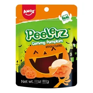 Peelerz Gummy Pumpkins Candy Peg Bag: 12-Piece Case