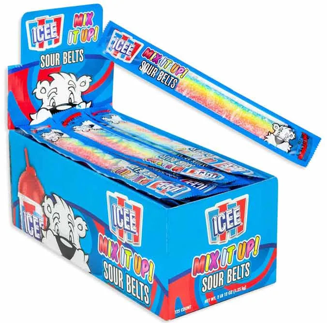 ICEE Mix It Up Sour Single Belts: 125-Piece Display