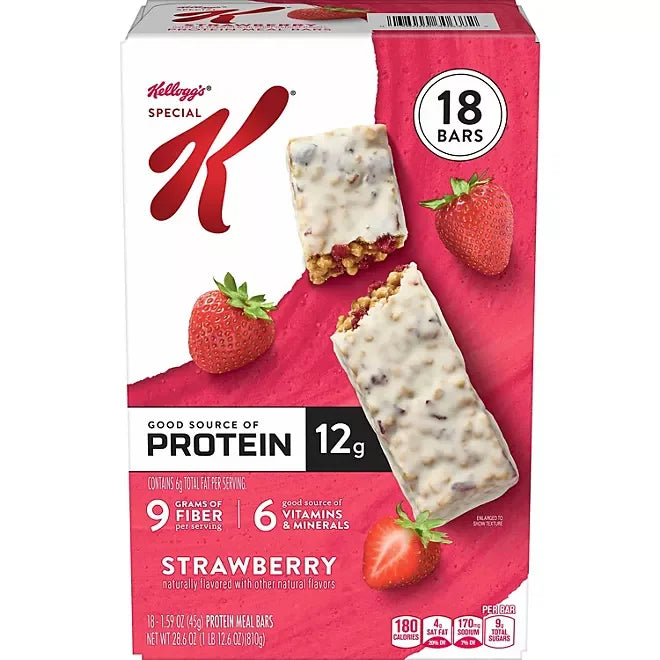 Special K Protein Meal Bars - Strawberry: 18-Piece Box