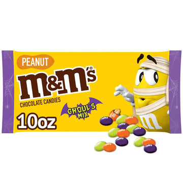 Ghoul's Mix Peanut Milk Chocolate M&M's Candy: 10-Ounce Bag