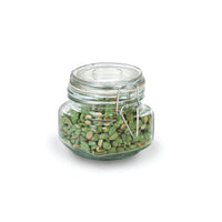 17-Ounce Hermes Glass Jar with Clamp Top Lid - Candy Warehouse