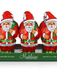 Madelaine Foiled 6-Ounce Solid Milk Chocolate Santas: 12-Piece Display