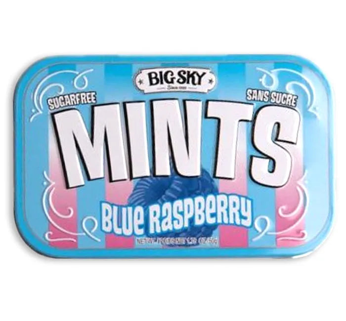 Big Sky Sugar Free Blue Raspberry Mint Tins: 6-Piece Box – Candy Warehouse