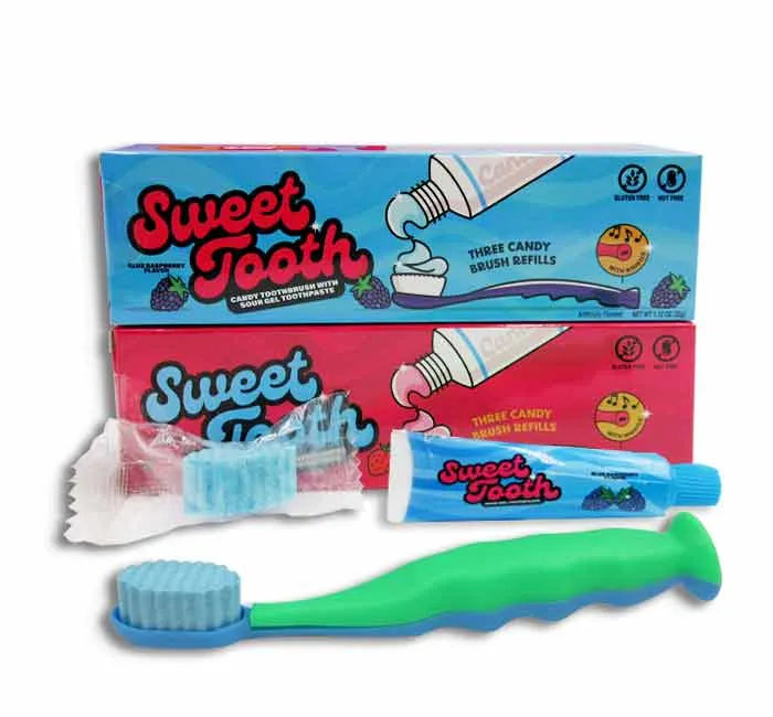 Sweet Tooth Candy Toothbrush with Sour Toothpaste: 18-Piece Box – Candy ...