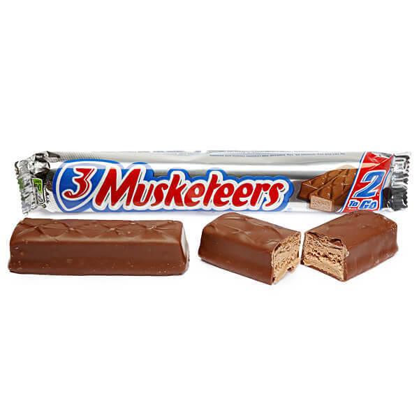 3 Musketeers King Size Candy Bars: 24-Piece Box - Candy Warehouse