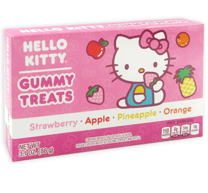 Hello Kitty Gummy Treats Candy Theater Size Packs: 12-Piece Box