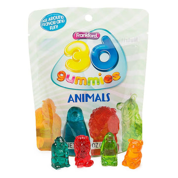 3D Gummy Animals Candy Bags: 10-Piece Set - Candy Warehouse