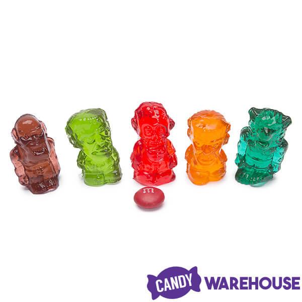 3D Gummy Monsters Candy Bags: 10-Piece Set - Candy Warehouse