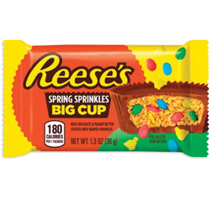 Reese's Spring Sprinkles Big Cup: 16-Piece Box – Candy Warehouse