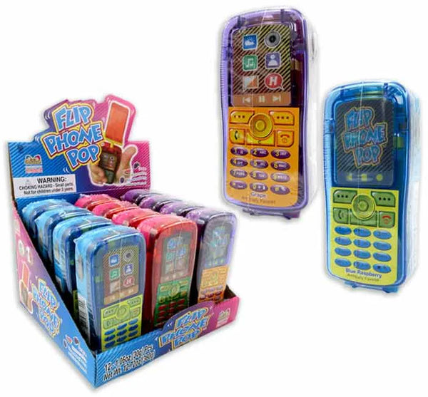 Flip Phone Candy Pop: 12-Piece Display – Candy Warehouse