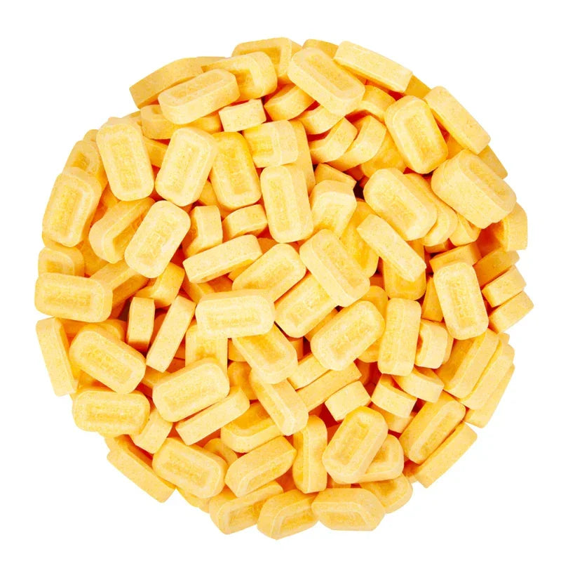 PEZ Sour Pineapple Bulk Unwrapped Candy - Yellow: 20LB Case