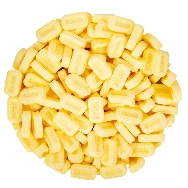 PEZ Lemon Bulk Unwrapped Candy - Yellow: 20LB Case