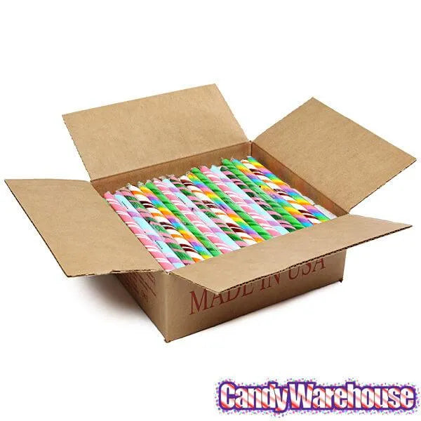 6Flavor Assortment Hard Candy Sticks 100Piece Box Candy Warehouse