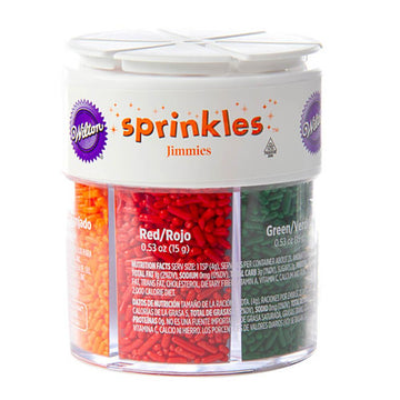 6 Mix Colored Jimmies: 3.18-Ounce Container - Candy Warehouse