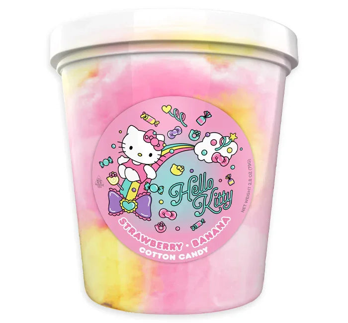 Taste of Nature Cotton Candy - Hello Kitty Strawberry Banana: 12-Piece Case