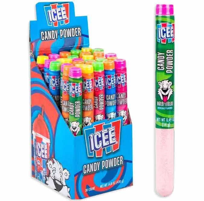 ICEE Candy Powder Tubes: 30-Piece Display – Candy Warehouse