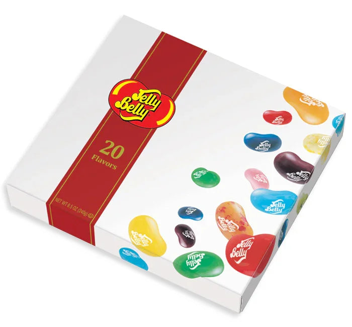 Jelly Belly 20 Flavors Jelly Beans Sampler Gift Box: 10-Piece Case