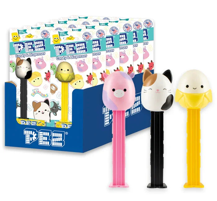 Squishmallows PEZ Candy Blister Packs: 12-Piece Display