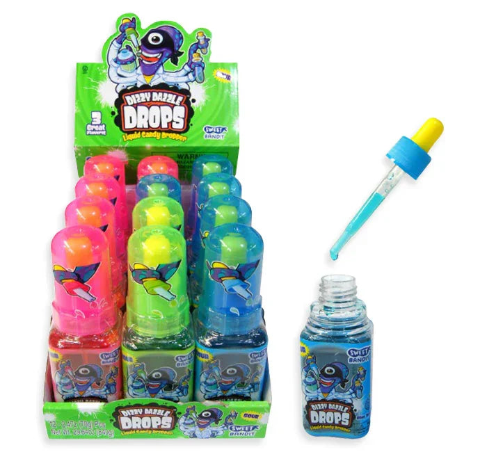 Dizzy Dazzle Liquid Candy Drops: 12-Piece Box