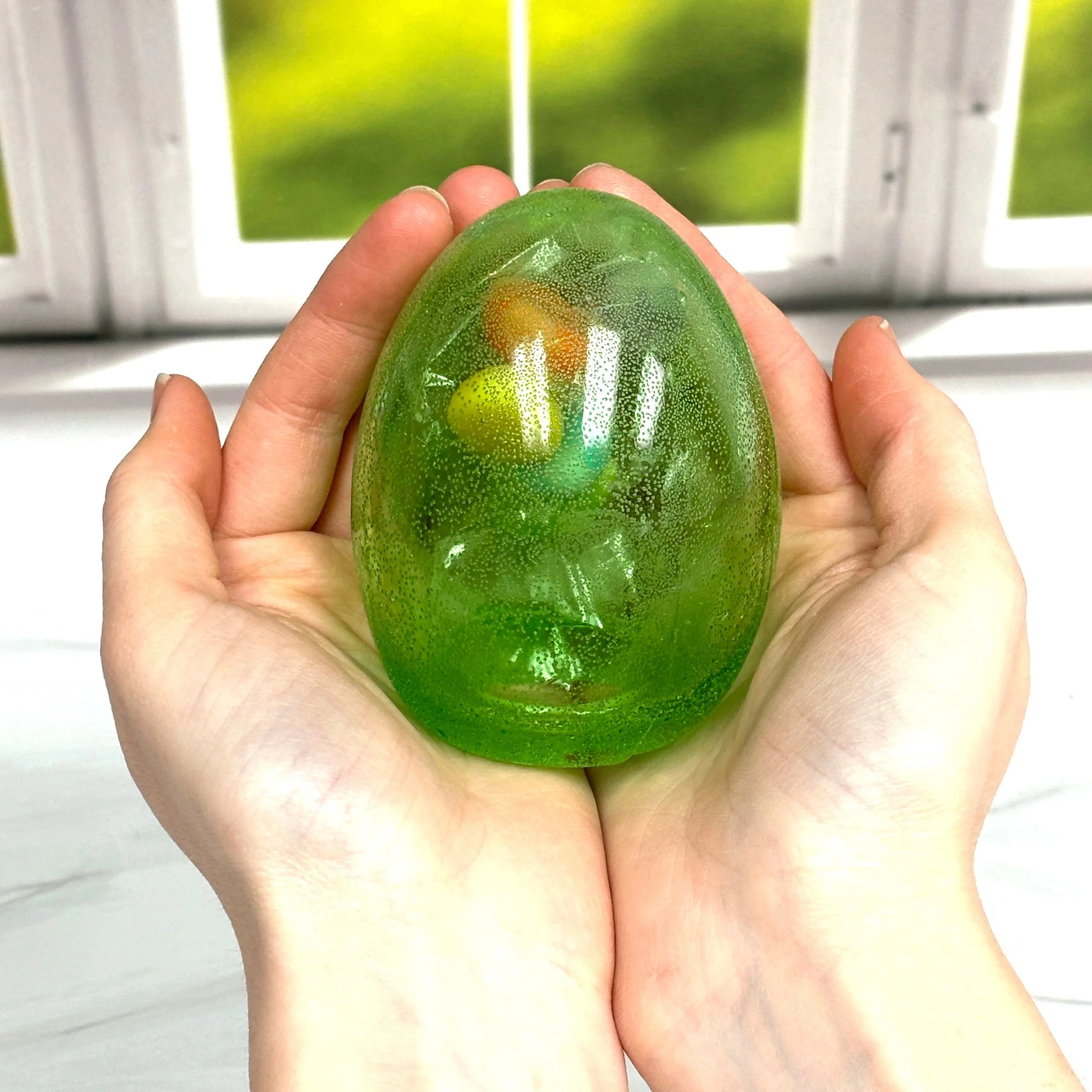 Pure Sugar Hollow Candy Easter Egg filled with Gummy Eggs - Candy Warehouse