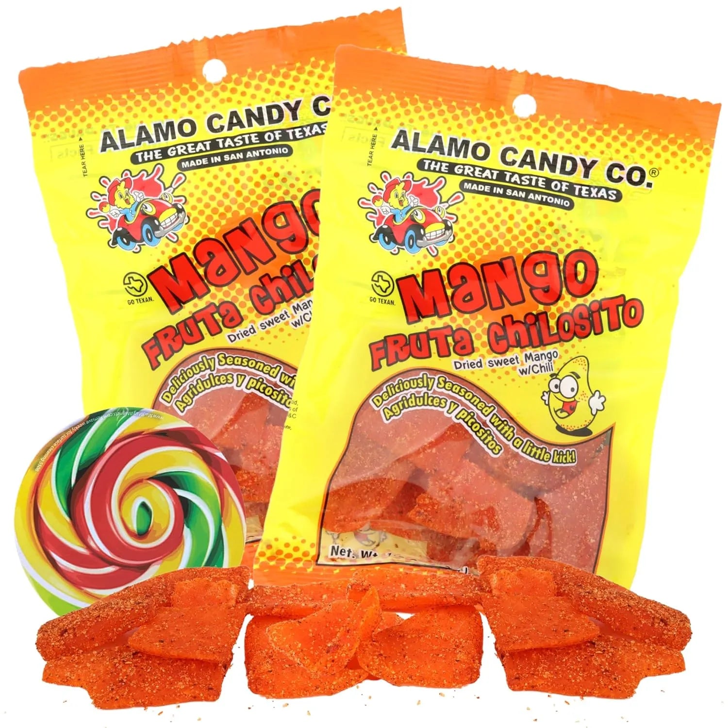 Shilo Candy Alamo Mango Chilosito Candy: 12-Piece Box – Candy Warehouse
