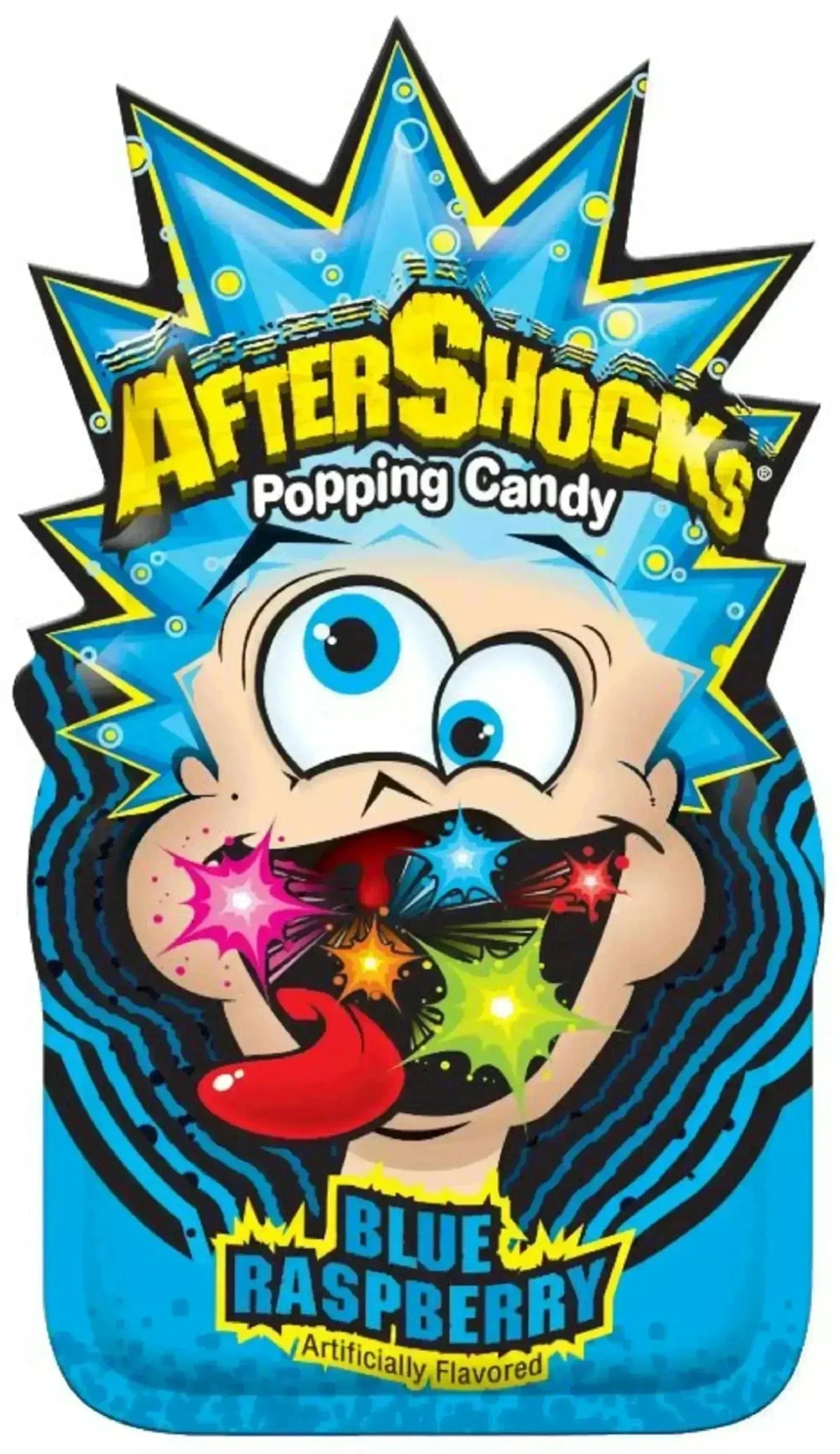 No Blue Raspberry AfterShocks Popping Candy - Blue Raspberry: 24-Piece Box – Candy Warehouse