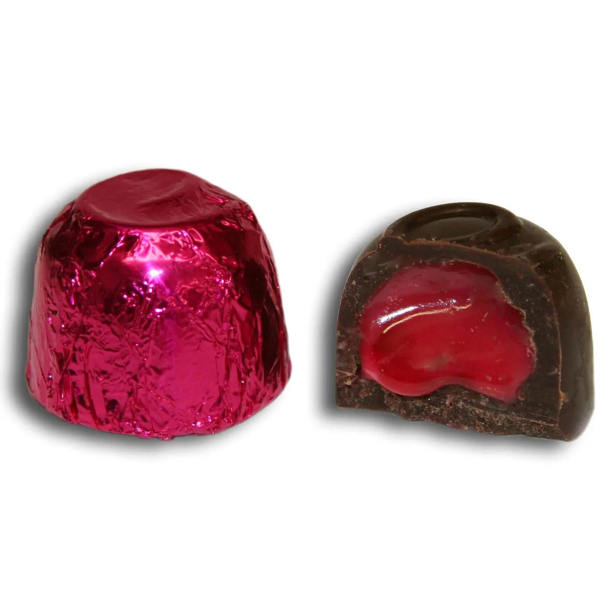 Red Chocolette Asher's Red Foil Wrapped Milk Chocolate Cherry Cordials: 6LB Box ...