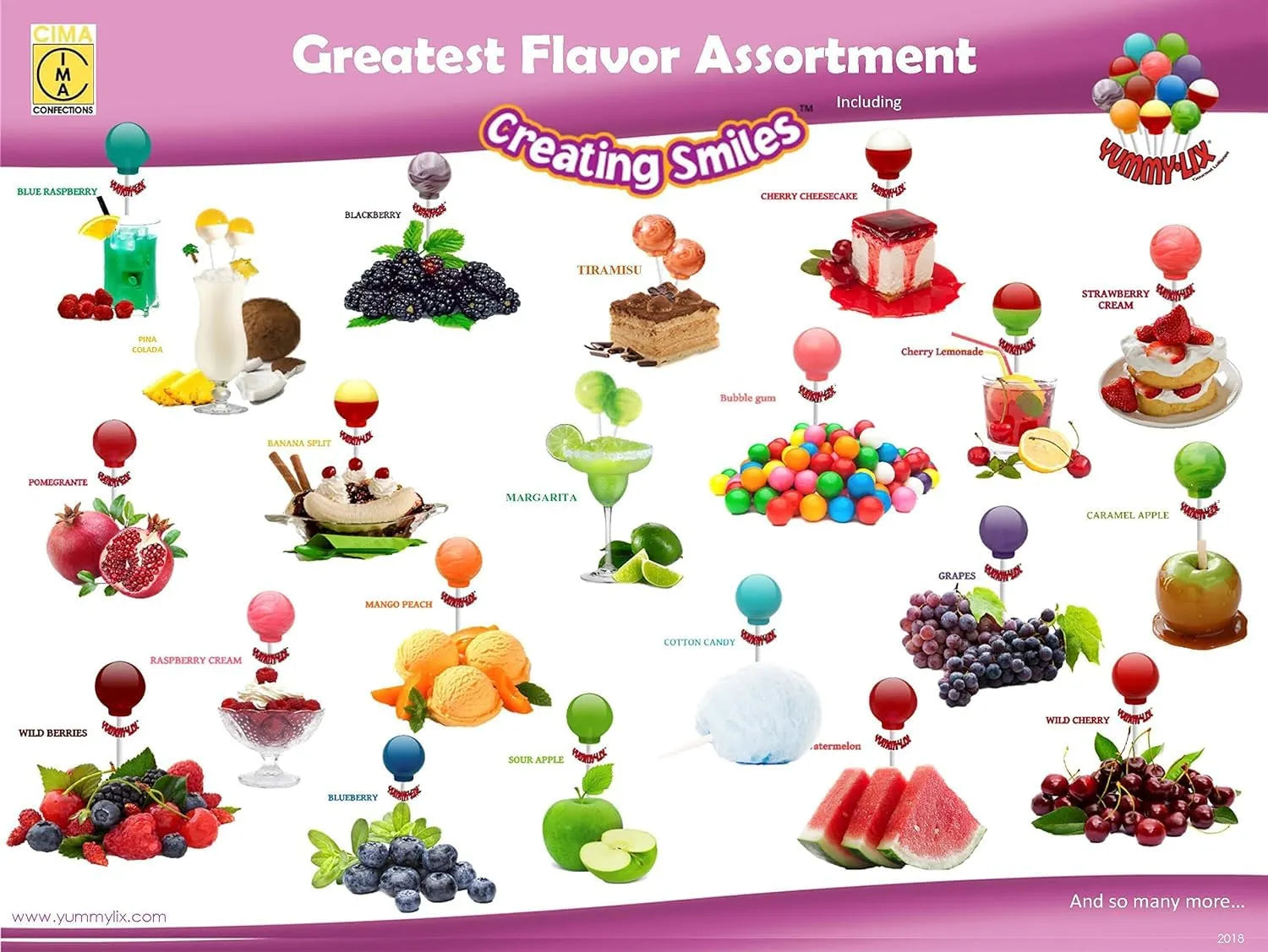 Yummy Lix Assorted Lollipops: 80-Piece Box – Candy Warehouse