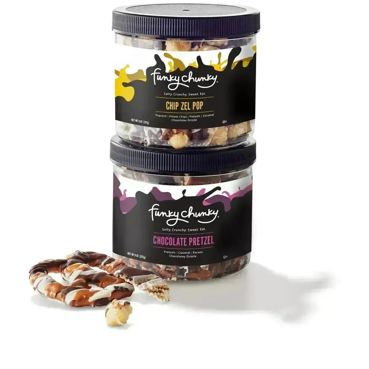 Funky Chunky Double Mini Gift Pack 8Ounce Snack Canisters Candy