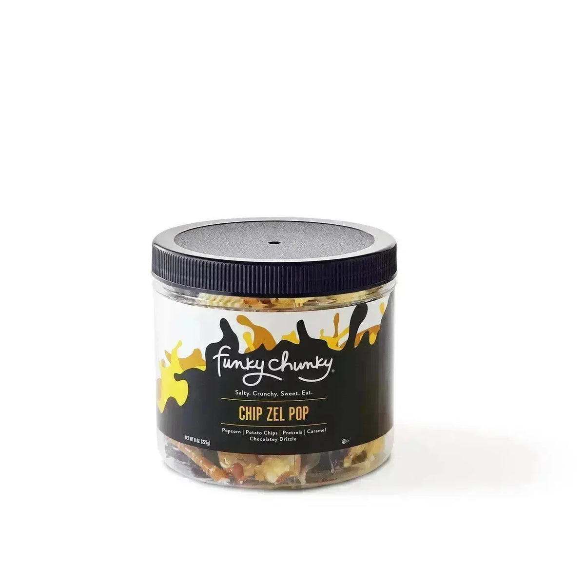 Funky Chunky Chip Zel Popcorn 8Ounce Mini Canister Candy Warehouse