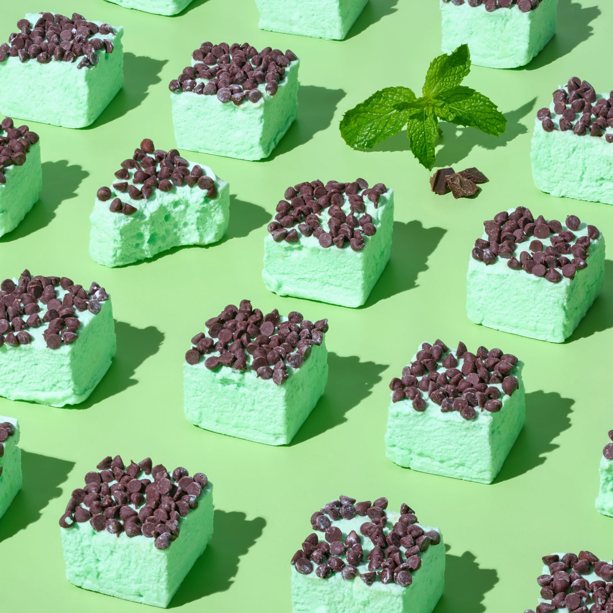 The Marshmallow Shop Mint Chocolate Chip Marshmallows