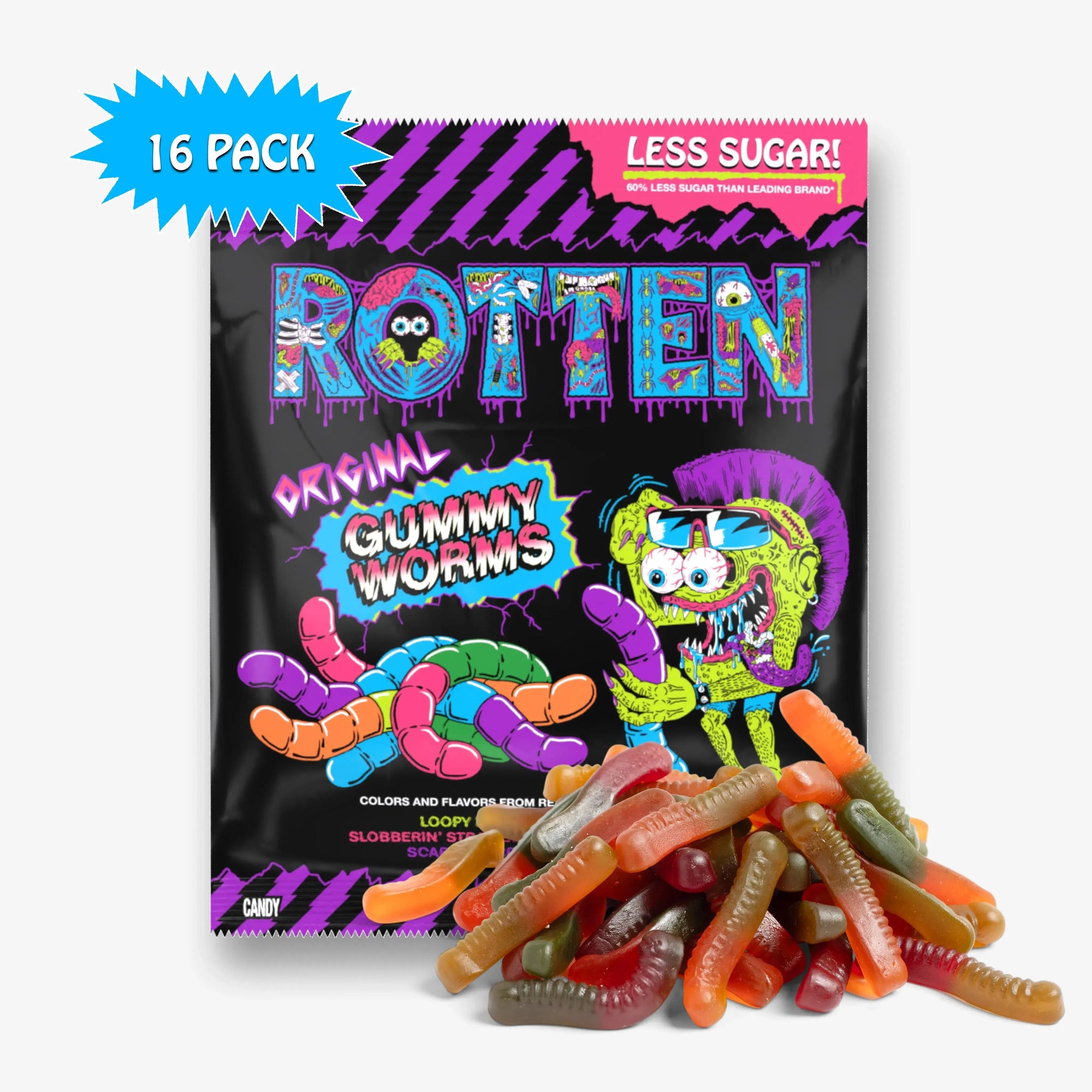 Rotten Original Gummy Worms – Candy Warehouse