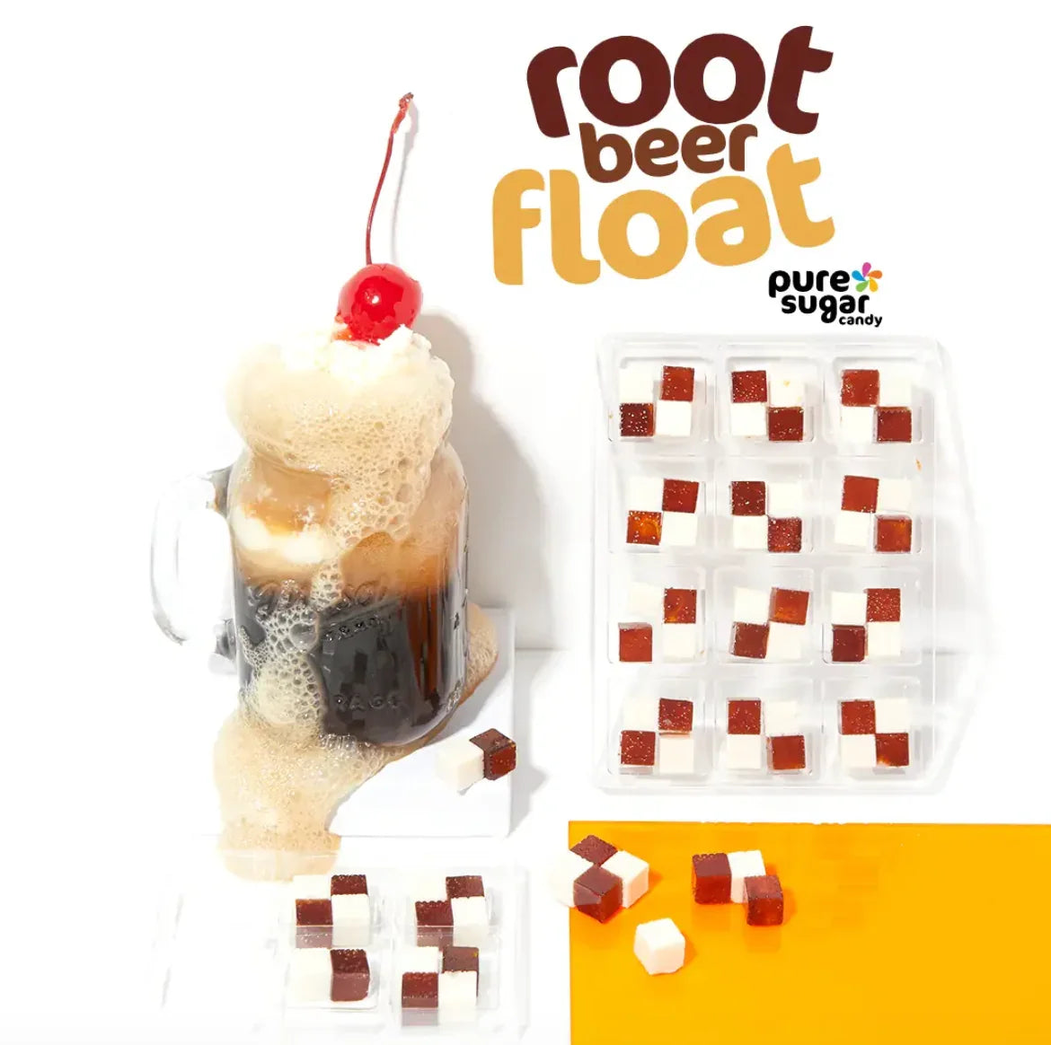 Float Candy Pure Sugar Candy Cubes - Root Beer Float – Candy Warehouse