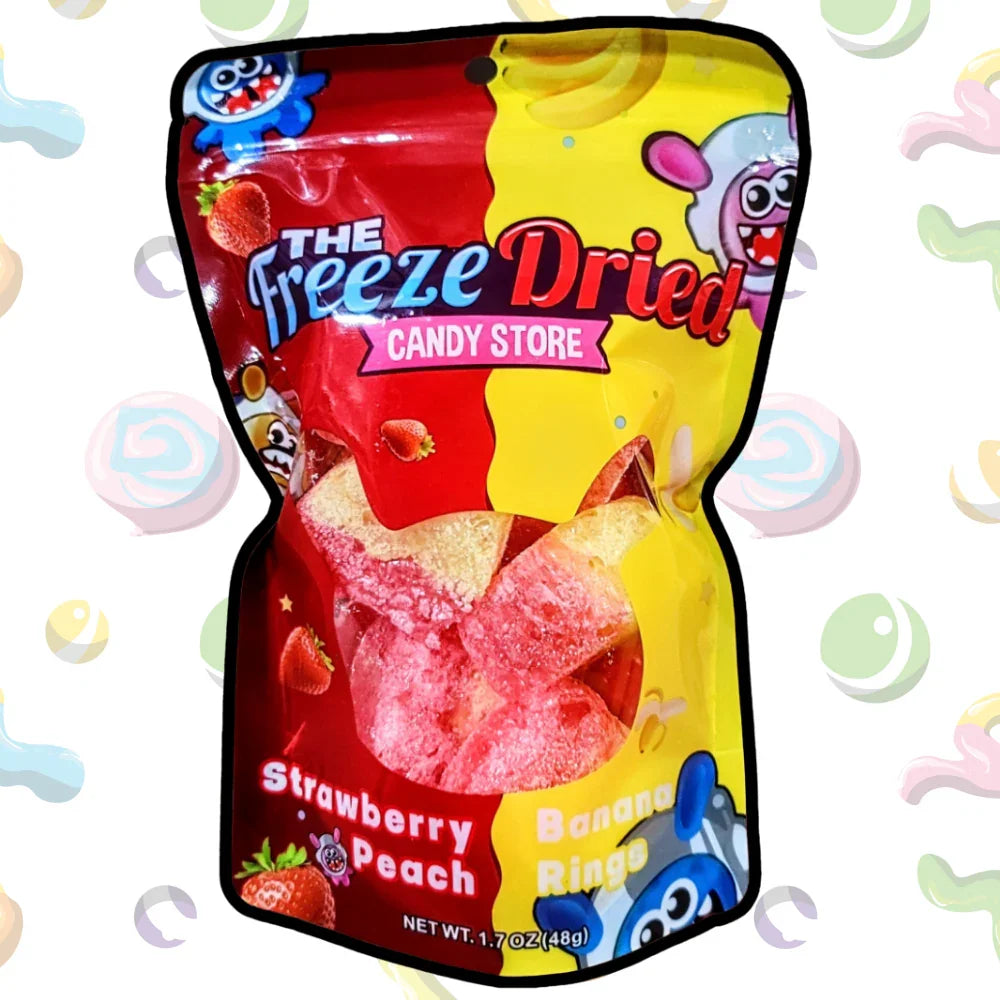 Freeze Dried Peach Rings Candy