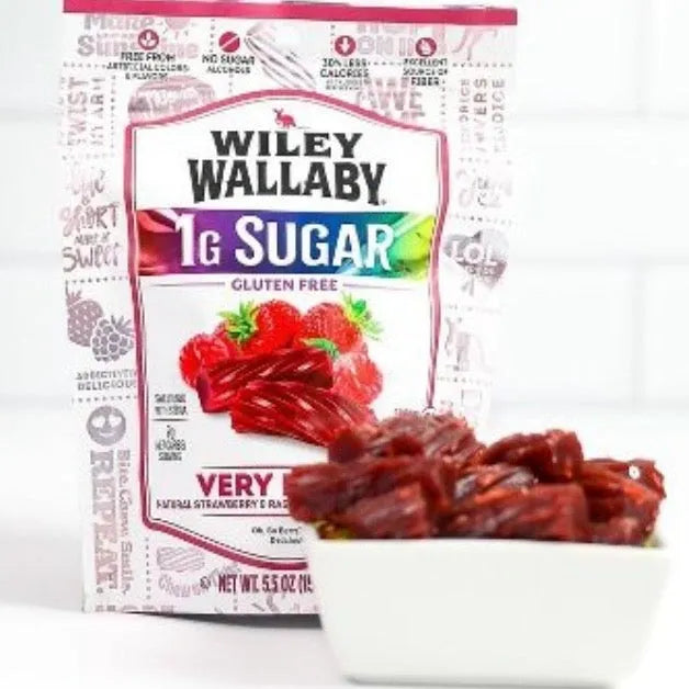 Wiley Box Wiley Wallaby Low Sugar Very Berry Licorice: 8-Piece Box – Candy Warehouse