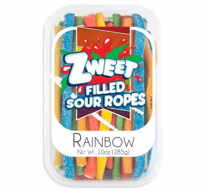 49 Inch Sour Ropes Zweet Rainbow Sour Ropes: 6-Piece Box – Candy Warehouse