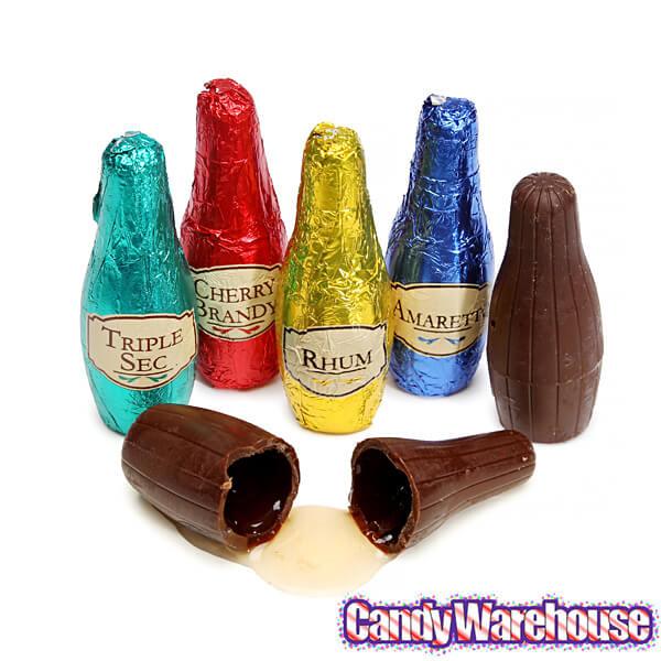 Abtey Chocolate Original Liquor Bottles: 12-Piece Crate - Candy Warehouse