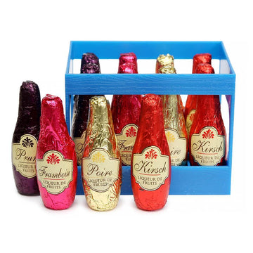 Abtey Chocolate Royal des Lys Liquor Bottles: 12-Piece Crate - Candy Warehouse